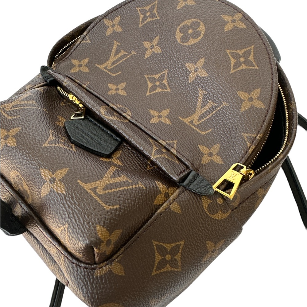 Authentic🥰Louis Vuitton Palm Springs Mini Backpack BB Crossbody Brown Monogram - Picture 8 of 12